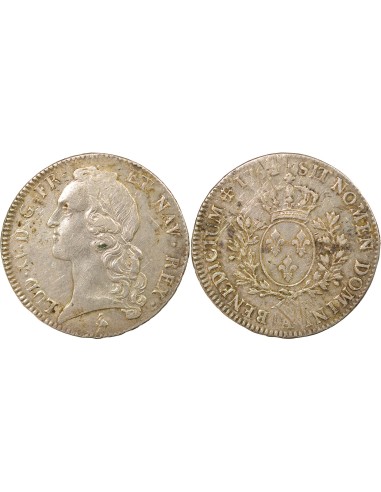 Louis XV Au Bandeau 1 ecu Argent 1764 A - Paris