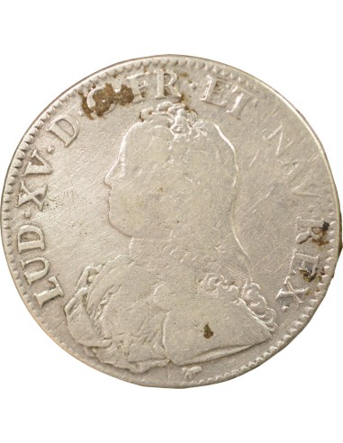 Louis XV Au Buste Habillé 1 ecu Argent 1726 A - Paris