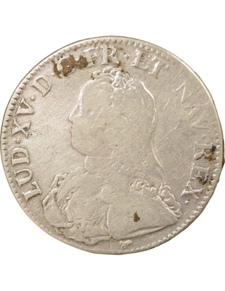 Louis XV Au Buste Habillé 1 ecu Argent 1726 A - Paris