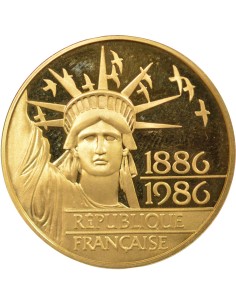 Statue de la Liberté 100 francs Or 1986 Pessac 2
