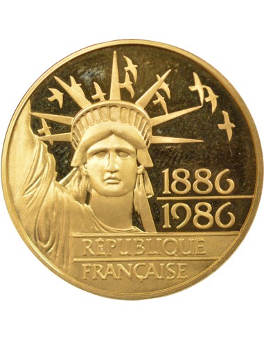 Statue de la Liberté 100 francs Or 1986 Pessac