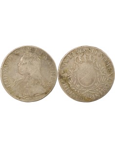 Louis XV Au Buste Habillé 1 ecu Argent 1737 L Bayonne