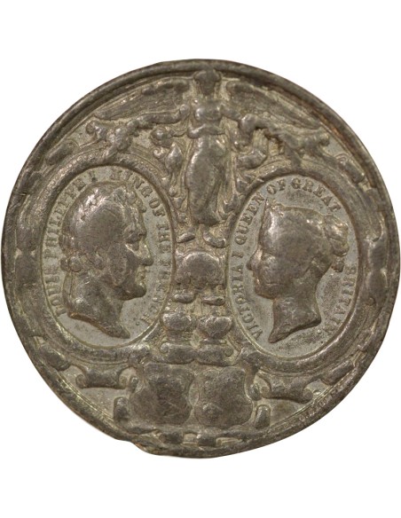 Reine Visite de Louis Philippe 1 médaille Etain 1840