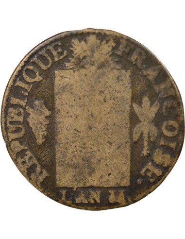 A la Balance 1 sol Métal de Cloche 1793 D Lyon