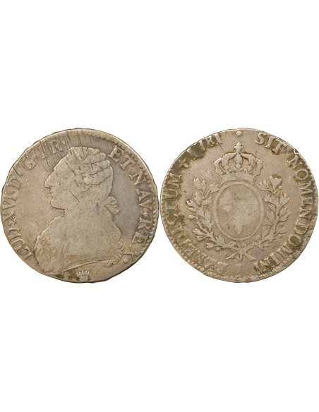 Louis XVI Au Buste Habillé 1 écu Argent 1781 I Limoges