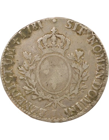 Louis XVI Au Buste Habillé 1 écu Argent 1781 I Limoges
