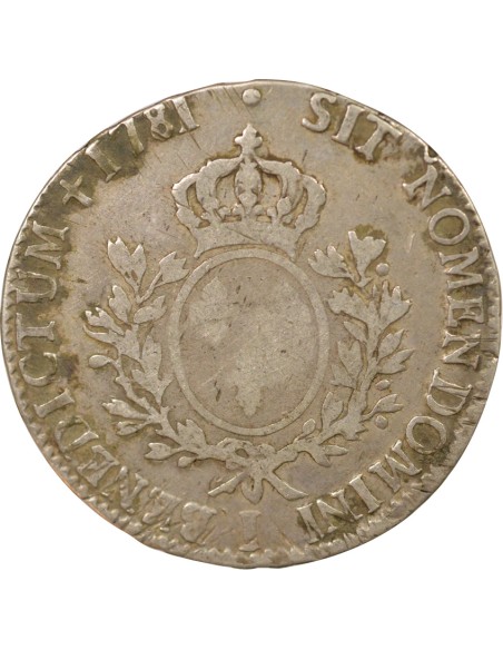 Louis XVI Au Buste Habillé 1 écu Argent 1781 I Limoges