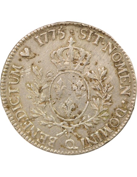 Louis XVI Au Buste Habillé 1 écu Argent 1775 Q Perpignan