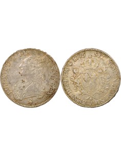 Louis XVI Au Buste Habillé 1 écu Argent 1775 A - Paris