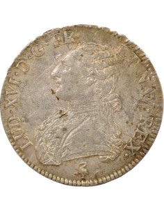 Louis XVI Au Buste Habillé 1 écu Argent 1775 A - Paris 2