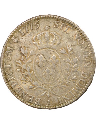 Louis XVI Au Buste Habillé 1 écu Argent 1775 A - Paris