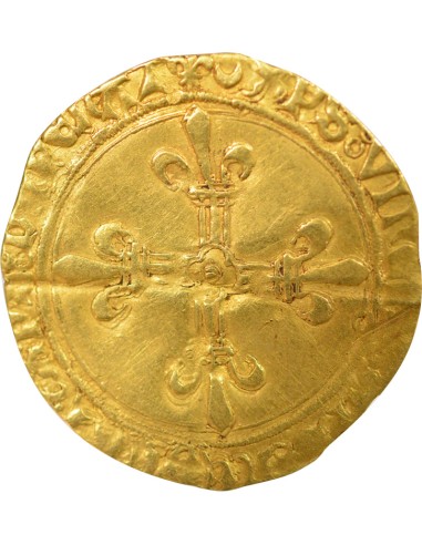 Charles VIII 2e Emission 1 ecu d'or Or 1494-1498 H La Rochelle
