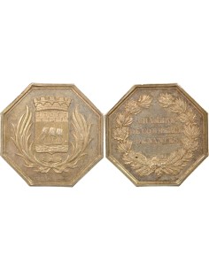 Chambre de Commerce de Nantes 1 jeton Argent 1845-1879