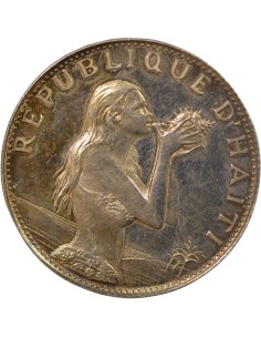 Haïti La Sirène 50 gourdes Argent 1973 Ottawa 2