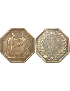 Banque de France 1 jeton Argent Après 1879