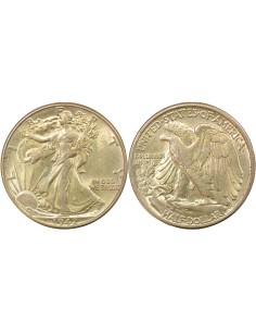 USA Walking Liberty 1/2 Dollar Argent 1942 Philadelphie