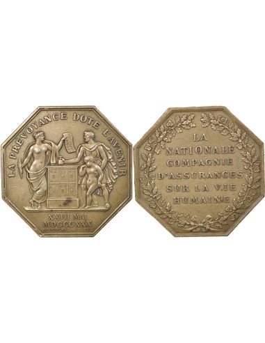 Compagnie Nationale d'Assurances sur la Vie 1 jeton Argent 1830