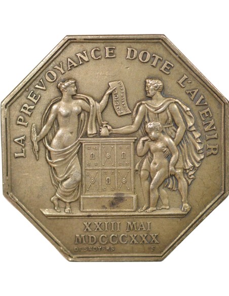 Compagnie Nationale d'Assurances sur la Vie 1 jeton Argent 1830