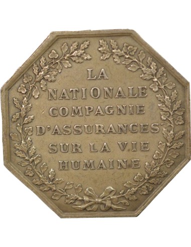 Compagnie Nationale d'Assurances sur la Vie 1 jeton Argent 1830