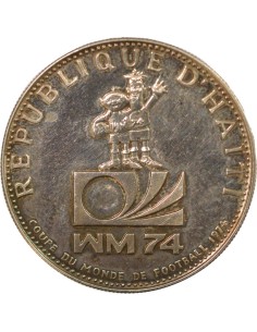 Haïti Coupe du Monde 1974 25 gourdes Argent 1973 Ottawa 2