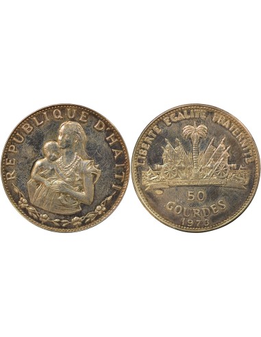 Haïti Femme & Enfant 50 gourdes Argent 1973 Ottawa