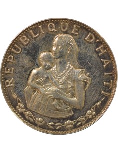 Haïti Femme & Enfant 50 gourdes Argent 1973 Ottawa 2