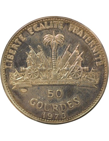 Haïti Femme & Enfant 50 gourdes Argent 1973 Ottawa