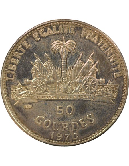 Haïti Femme & Enfant 50 gourdes Argent 1973 Ottawa