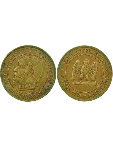 Napoléon III Défaite de Sedan Bronze 1870