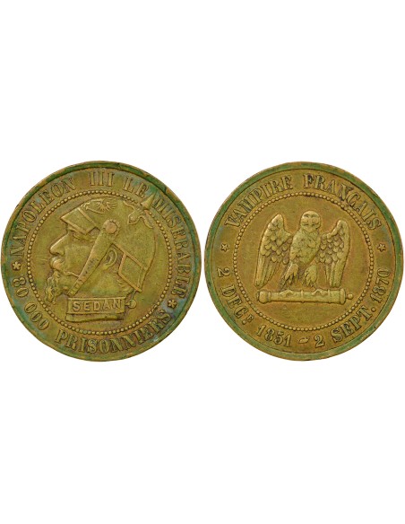 Napoléon III Défaite de Sedan Bronze 1870