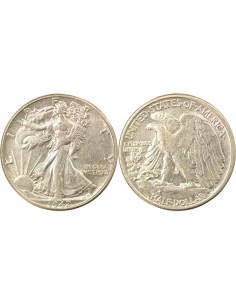 USA Walking Liberty 1/2 Dollar Argent 1942 Philadelphie