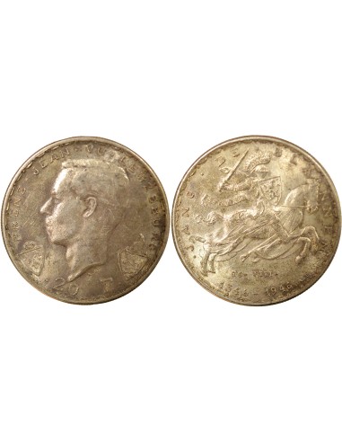 Luxembourg Jean de Luxembourg 20 francs Argent 1946 B. Bruxelles