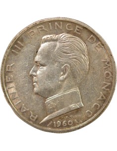 Monaco Rainier III de Monaco 5 francs Argent 1960 A Paris 2