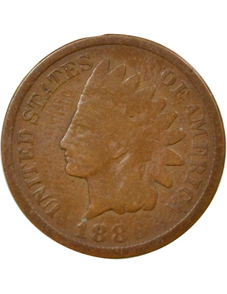 3e Type 1 cent Bronze 1886 Philadelphie