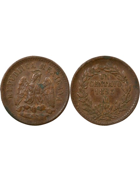 Mexique 1 centavo Cuivre 18956 Mo Mexico City