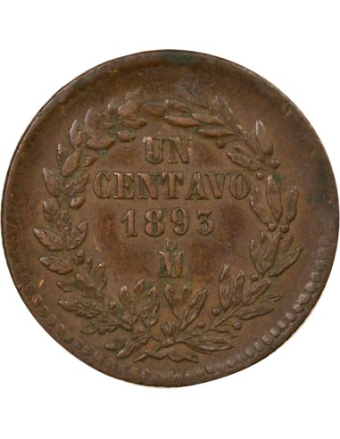 Mexique 1 centavo Cuivre 18956 Mo Mexico City