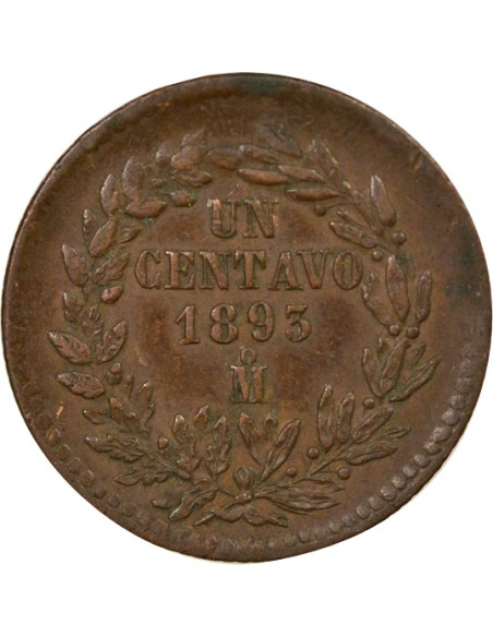 Mexique 1 centavo Cuivre 18956 Mo Mexico City
