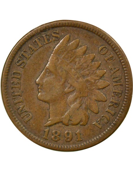 3e Type 1 cent Bronze 1891 Philadelphie