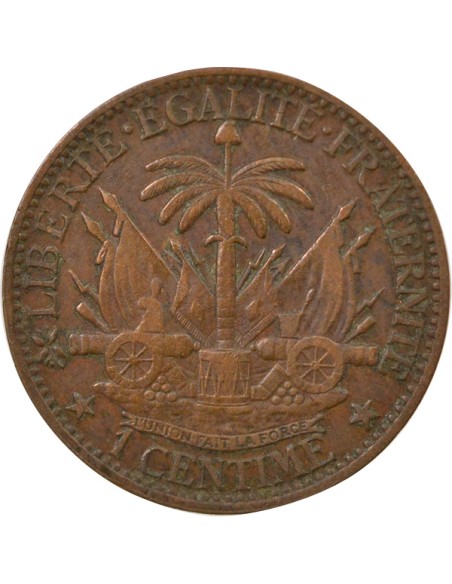 Haïti Fabre Geffrard 1 centime Bronze 1881 A Paris