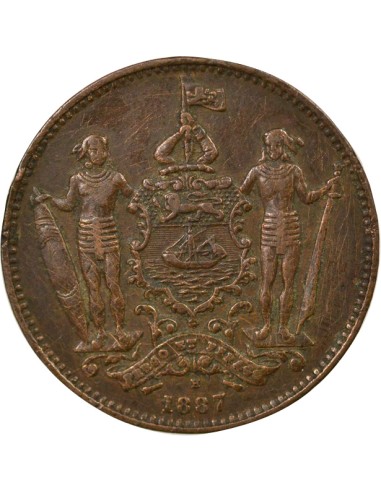 Bornéo du Nord 1 cent Bronze 1887 H Heaton