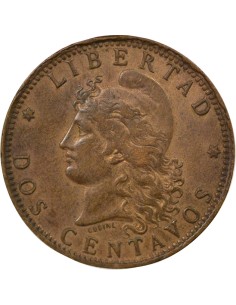 Argentine 2 Centavos - 1890 2 centavos Bronze 1890 2