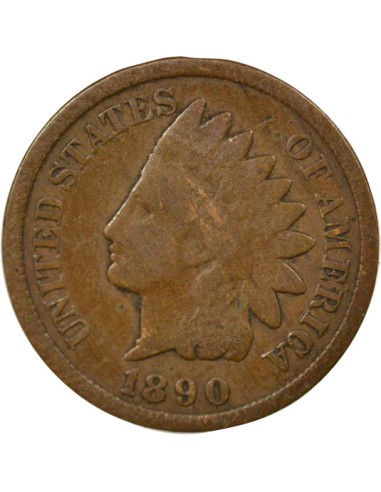 3e Type 1 cent Bronze 1890 Philadelphie