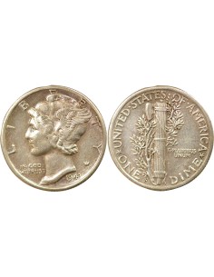 Etats Unis d'Amérique Mercury 1 dime Argent 1943 S San Francisco