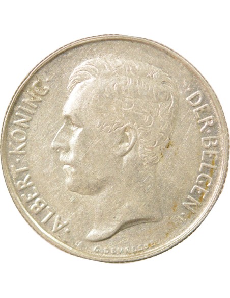Roi Belge Néerlandais 100 francs Argent 1912 B. Bruxelles