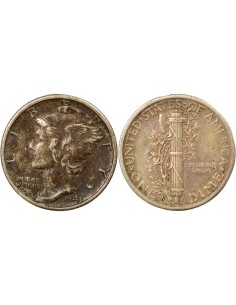 Etats Unis d'Amérique Mercury 1 dime Argent 1943 S San Francisco