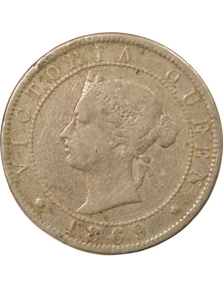 Reine 1 penny Cupronickel 1869 Londres