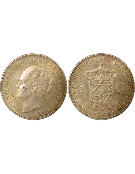 Pays-Bas Wilhelmina I 1 gulden Argent 1940 Utrecht