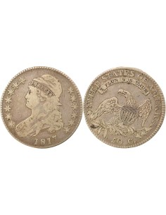 Etats Unis d'Amérique Capped Bust 1/2 Dollar Argent 1817 Philadelphie