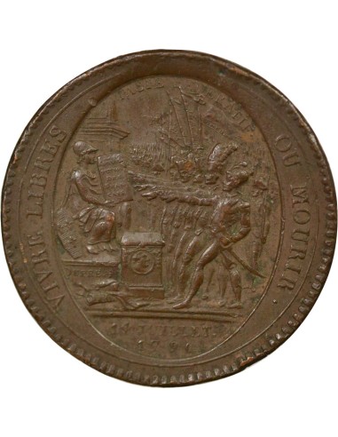 "Departemens" 5 sols Cuivre 1792 Birmingham