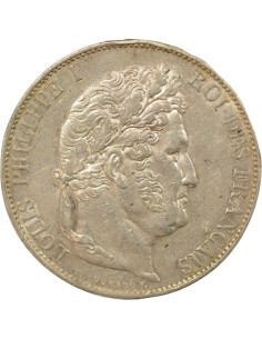 Louis-Philippe Ier 5 francs Argent 1845 W Lille 2